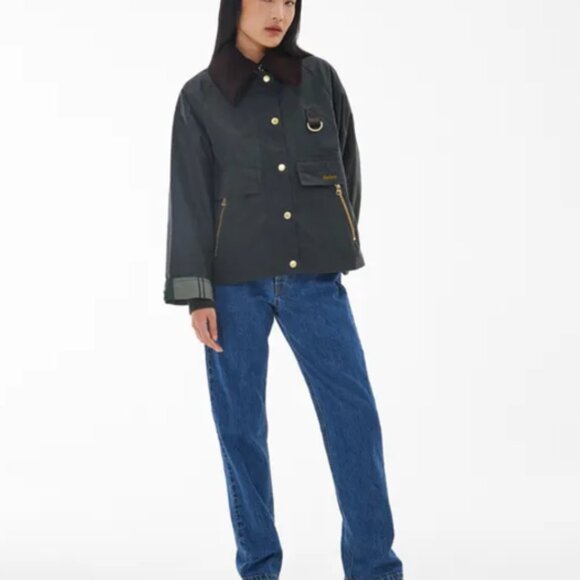 Barbour  Logo-Embroidered Oversized Jacket - Picture 2 of 4